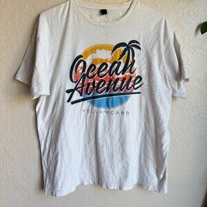 Ocean Avenue Yellowcard Band Tee White Graphic T-Shirt Men’s XL